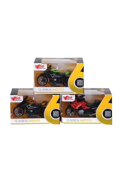 1:16 Metal Motorsiklet - Resim 5