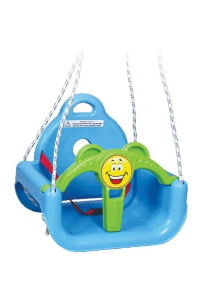 Mavi Renk Ipli Kemerli Koruyuculu Salıncak - Resim 2