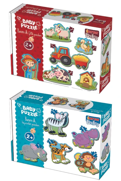 Baby Puzzle Ilk Hayvanlarım Ve Ilk Çiftlik Puzzle Seti - Resim 2