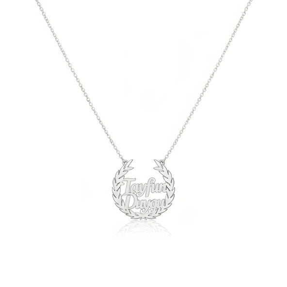 Defne Yapraklı Gümüş Kolye - Gümüş ürün görseli 1