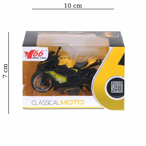 1:16 Metal Motorsiklet - Resim 3