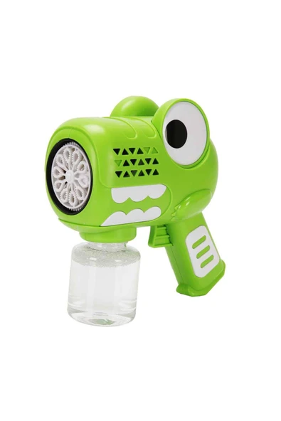 Yeşil Dinozor Figürlü Baloncuk Tabancası – Bubble Gun - Resim 5
