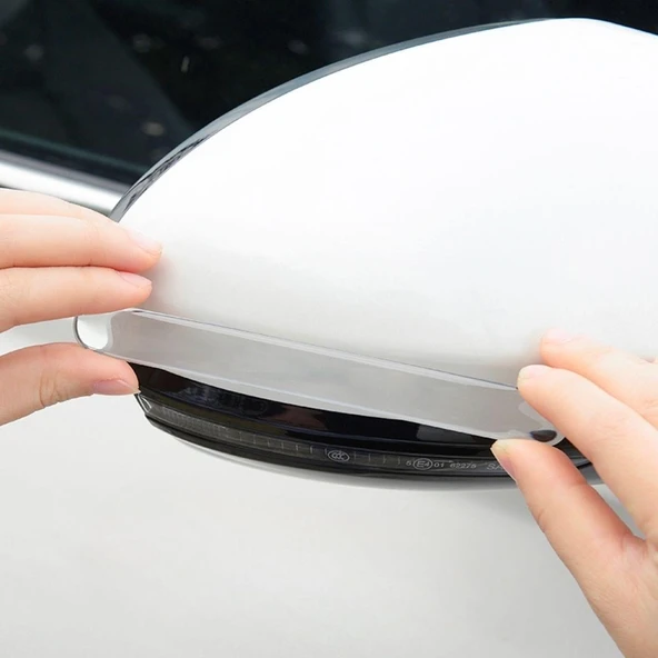 Oto Darbe Koruyucu Şeffaf Kendiliğinden Yapışkanlı Bantlar 4 Adet - Resim 4