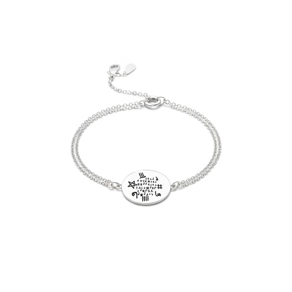 Hiçlikten Gelen Güç Gümüş Tılsım Bileklik - Gümüş ürün görseli 1