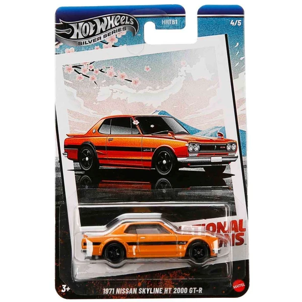 Hot Wheels Silver Vintage Tekli Arabalar HRT81 JBY89 1971 Nissan Skyline Ht 2000 Gt-R - Resim 3