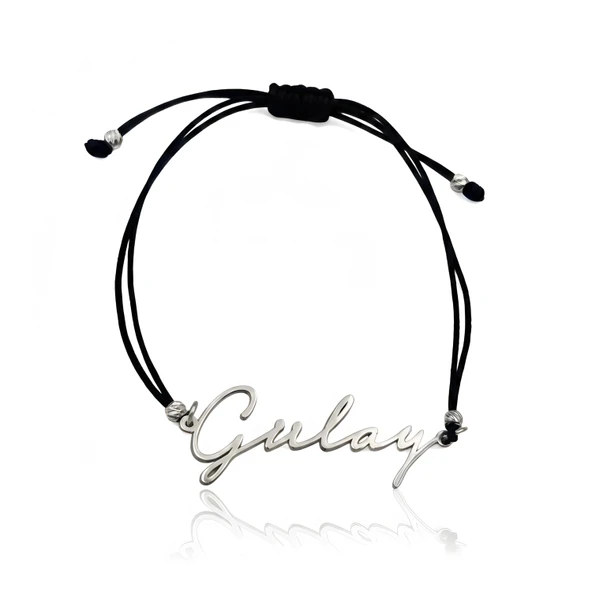 Yeni Trend Gümüş İsim Bileklik - Gümüş ürün görseli 1