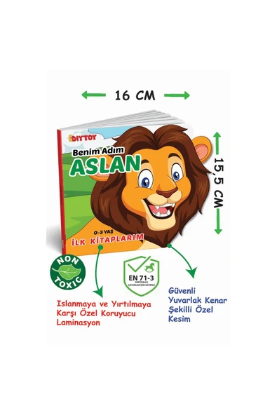 6 Lı Benim Adım Hayvanlar Kitap Set - Resim 3