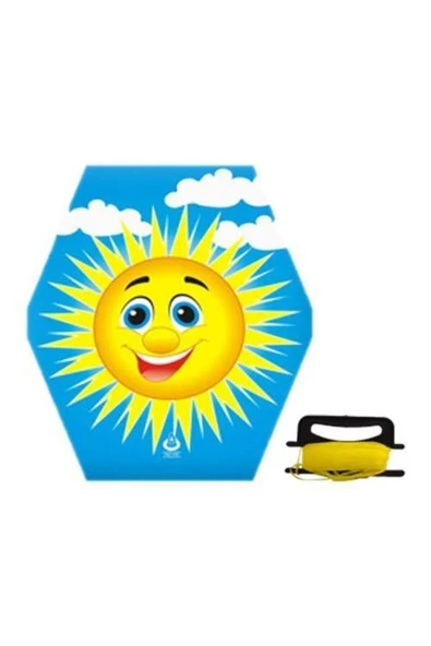 Altıgen Uçurtma Mutlu Güneş 50mt İpli - Resim 2