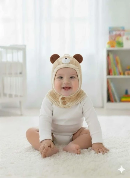 KİTTİ 25480-01 DÜĞMELİ BOYUNLUK TRİKO BERE ürün görseli