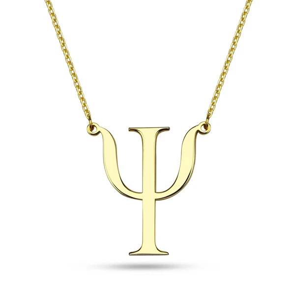 Psikoloji Sembolü Kolye - Altın ürün görseli 1