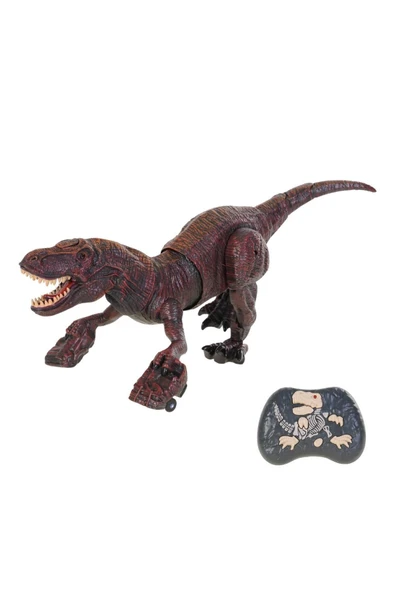 Kırmızı Kumandalı T-Rex Dinozor – Buhar, Işık ve Ses Efektli Oyuncak - Resim 7