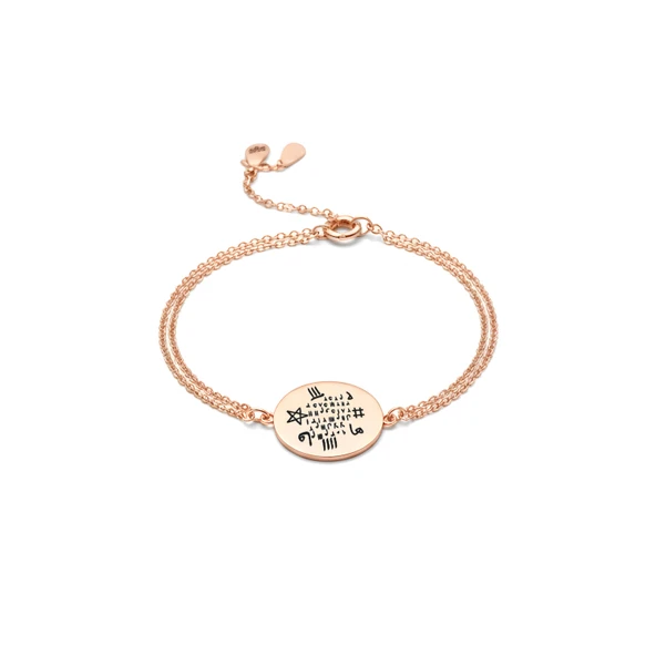 Hiçlikten Gelen Güç Gümüş Tılsım Bileklik - Rose ürün görseli 1