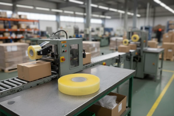 Büyük Rulo 45mm x 925m Makine Bandı Paketleme Bandı m1 - Resim 5