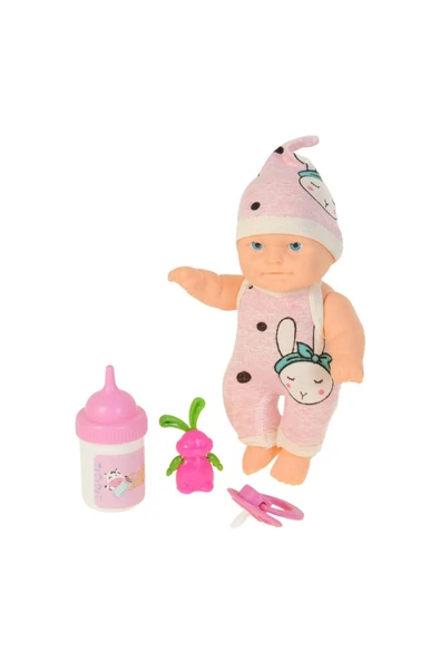 Elbiseli Küçük Asya Bebek Aksesuarlı - Resim 4