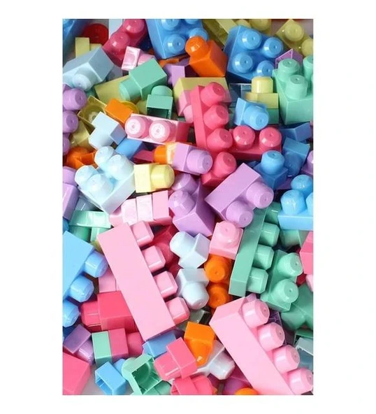 Pastel Renk Parçalı Block 56 Parça Pls Kutu ürün görseli 1