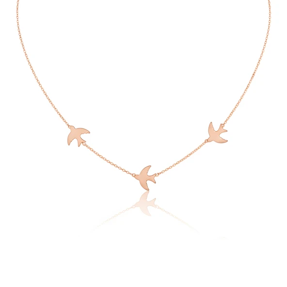 Sonsuz Özgürlük Kolyesi - Rose ürün görseli 1