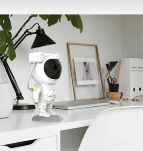 Hediye Galaksi Yıldız Samanyolu Projektör Astronot Samanyolu Işıklı Projeksiyon Gece Lambası - Resim 4