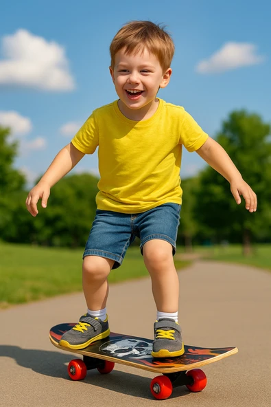 43 Cm Ahşap Resimli Kay Kay - Resim 9