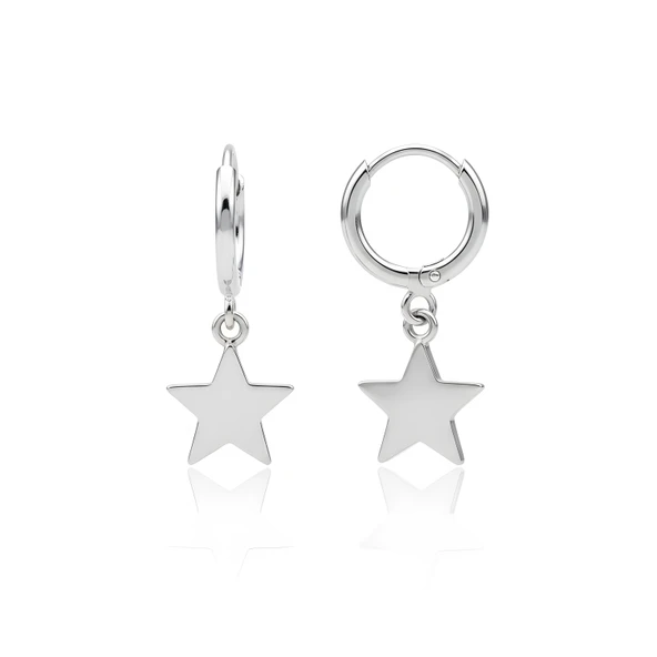 Yıldız Gümüş Küpe - Gümüş ürün görseli 1