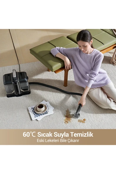 Dreame N10 Taşınabilir Halı Yıkama Makinesi Siyah - Resim 4
