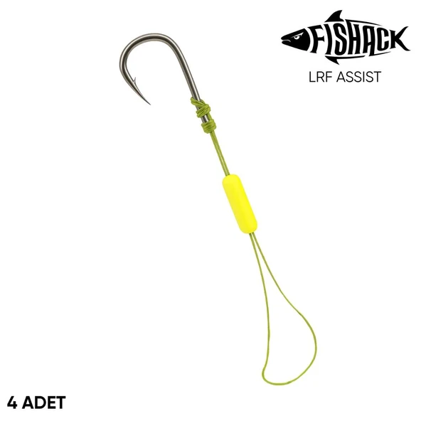 LRF Assist İğne - İpli LRF Hırsız İğnesi - Stoperli - 4 Adet - Fishack ürün görseli 1
