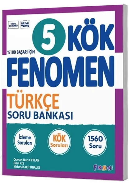 5. Sınıf Türkçe Kök Soru Bankası Fenomen Okul Yayınları ürün görseli