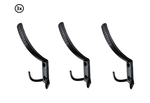 Noktalı Portmanto Askı Siyah x 3 Adet ürün görseli 1