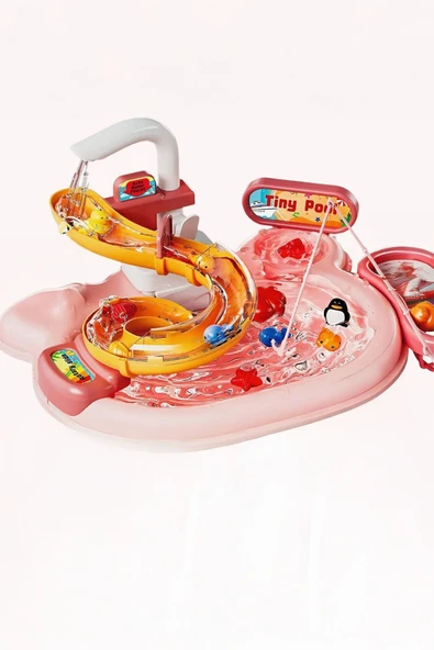 Süper 3 in 1 Lavabo Balık Tutma & Aqua Park Oyun Seti - Resim 9