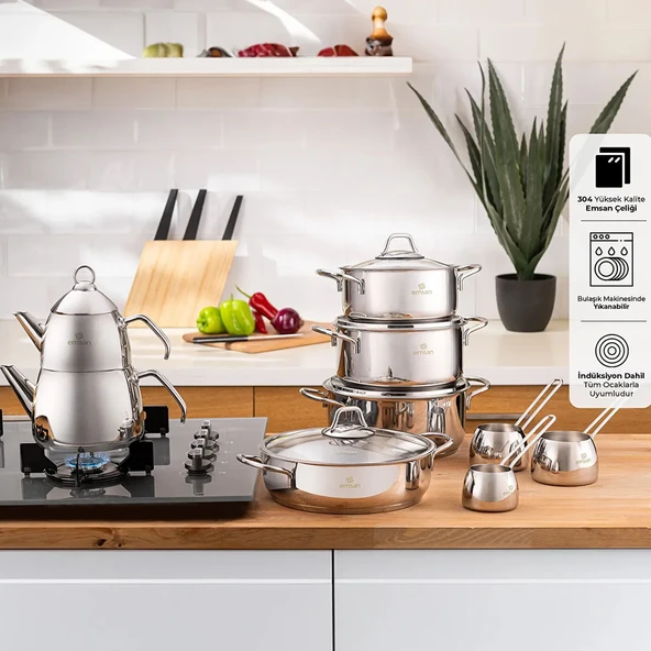 Batu 14 Parça Çelik Çeyiz Seti ürün görseli