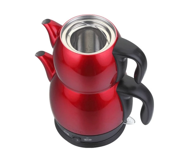 KING LEA P-315R CAY MAKINESI KIRMIZI - Resim 2