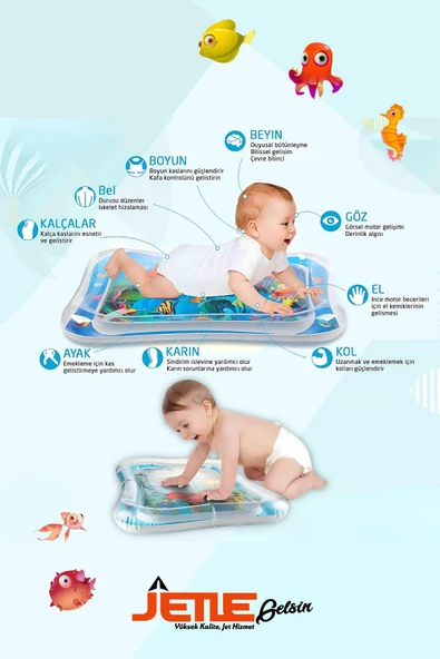 Bebek Su Oyun Matı (TUMMY TİME) Aktivite Matı ürün görseli 1