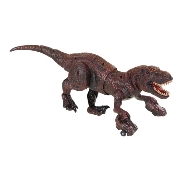 Kırmızı Kumandalı T-Rex Dinozor – Buhar, Işık ve Ses Efektli Oyuncak - Resim 3