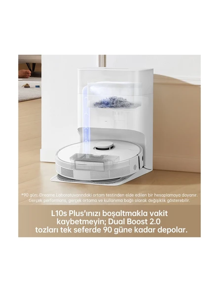 Dreame L10s Plus Çöp İstasyonlu Akıllı Robot Süpürge - Resim 6