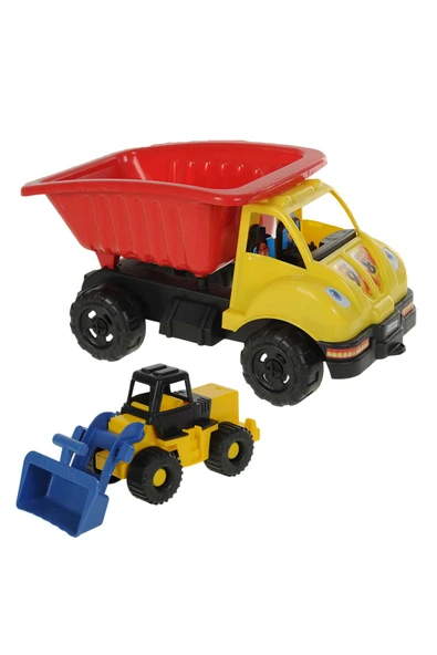 Poşetli Büyük Dozerli Kamyon - Resim 2