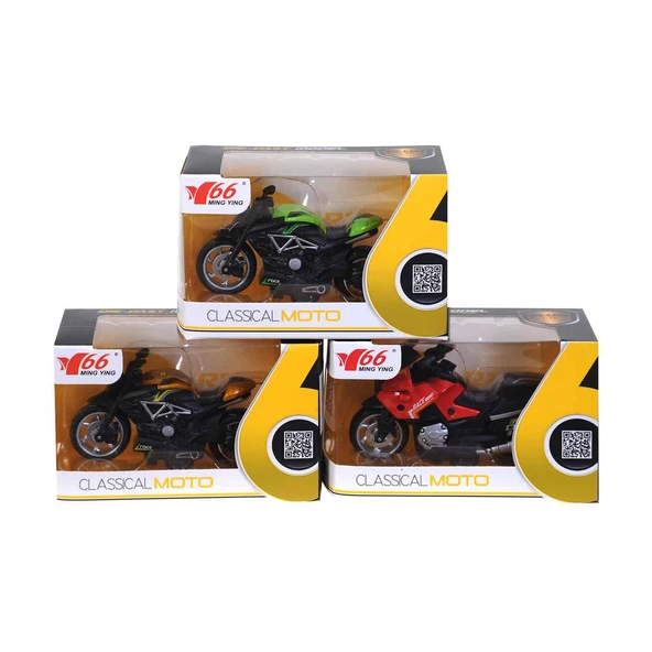 1:16 Metal Motorsiklet - Resim 2