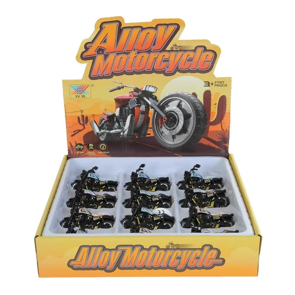 Metal Çekbırak Klasik Motorsiklet - Resim 2