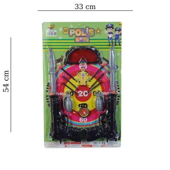 Kartela Büyük Kasaturalı Polis Seti - Resim 2