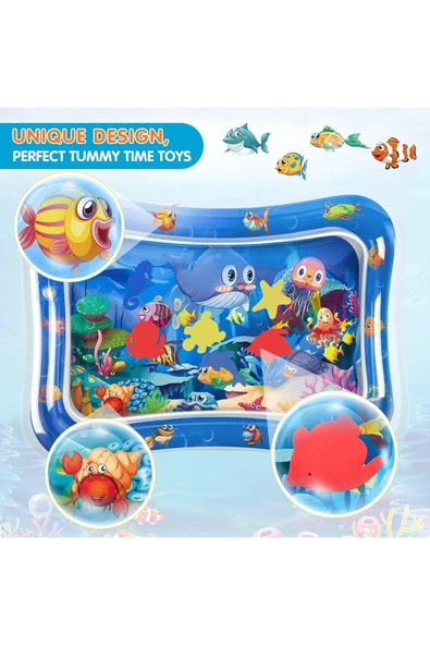 Bebek Su Oyun Matı (TUMMY TIME) Karın Üstü Aktivite Zamanı - Resim 11