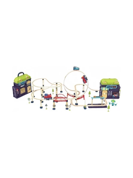 147 Parça Lüks Tren Seti – Taşıma Çantalı Oyun Seti - Resim 2