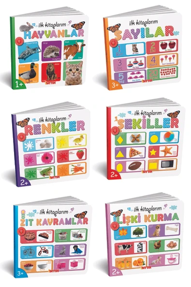 6 Lı İlk Kitaplarım Kavramlar Serisi - Resim 2