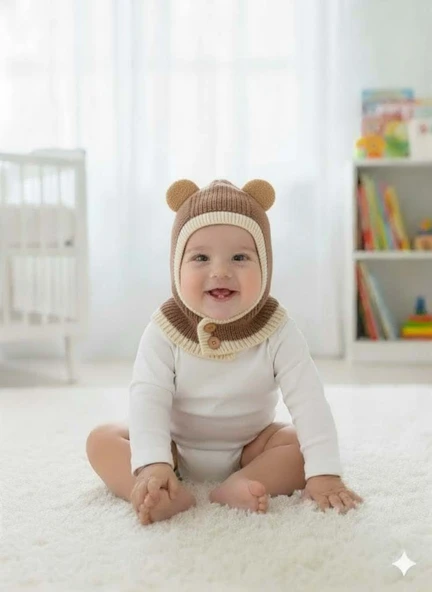 KİTTİ 25480-02 DÜĞMELİ BOYUNLUK TRİKO BERE - Resim 3