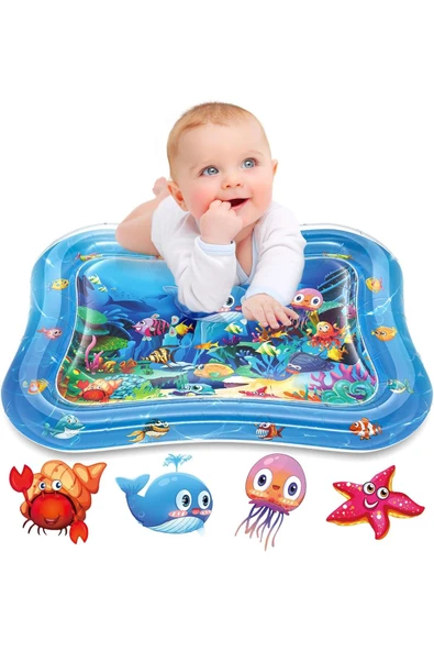 Bebek Su Oyun Matı (TUMMY TIME) Karın Üstü Aktivite Zamanı - Resim 9