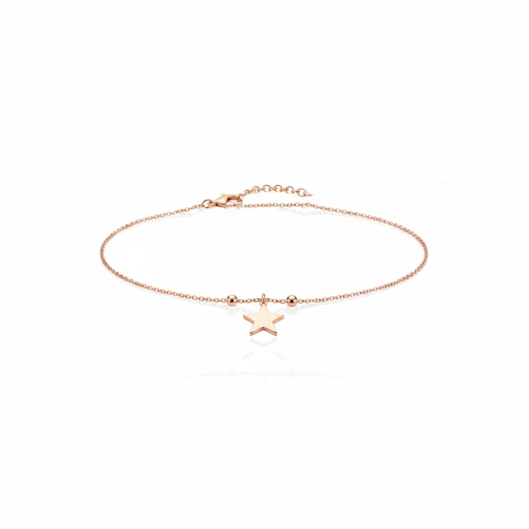 Gümüş Işıltılı Yıldız Halhal - Gümüş ürün görseli 1