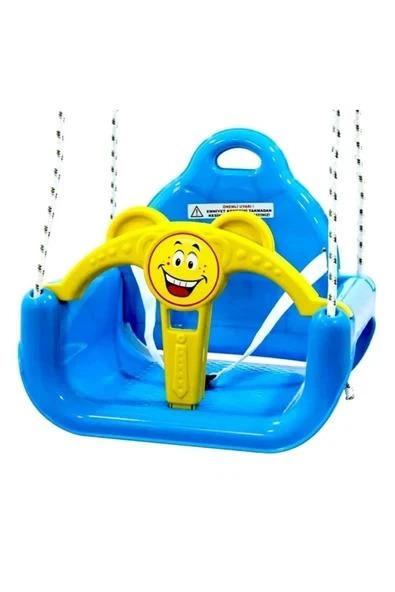 Mavi Renk Ipli Kemerli Koruyuculu Salıncak - Resim 2