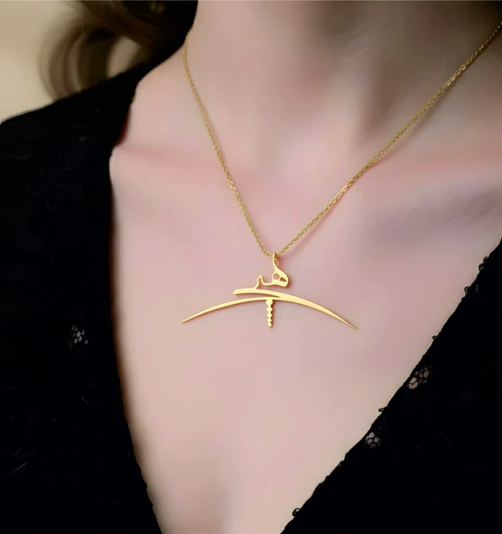 Gümüş Hiç Kolyesi - Gümüş - Resim 2