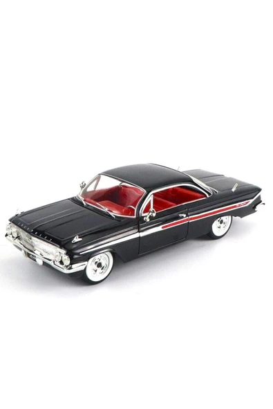 Metal 1:24 1961 Chevy Impala Model Araba - Resim 7
