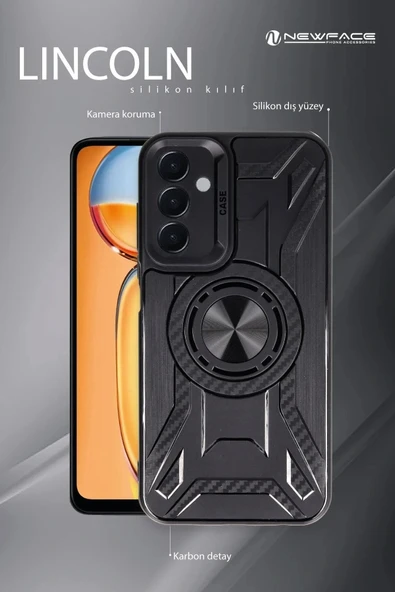 LitaeTrend Xiaomi Redmi Note 13 4G Kılıf Lincoln Silikon - Siyah - Resim 3