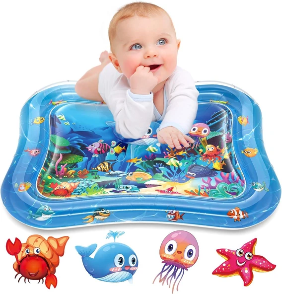 Bebek Su Oyun Matı (TUMMY TIME) Karın Üstü Aktivite Zamanı - Resim 4