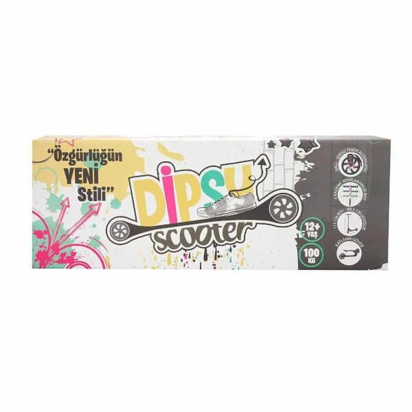 Dipsy Scooter Pembe +12 Yaş 100 Kg - Resim 3