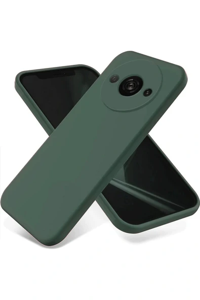 LitaeTrend Xiaomi Redmi A3 4G Kılıf First Silikon - Koyu Yeşil ürün görseli 1